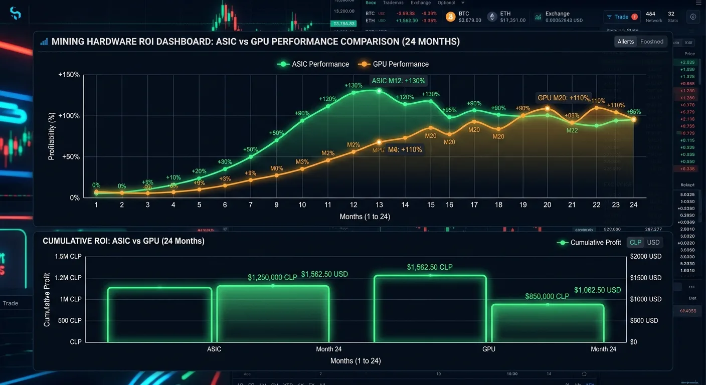 Análisis de ROI ASIC vs GPU